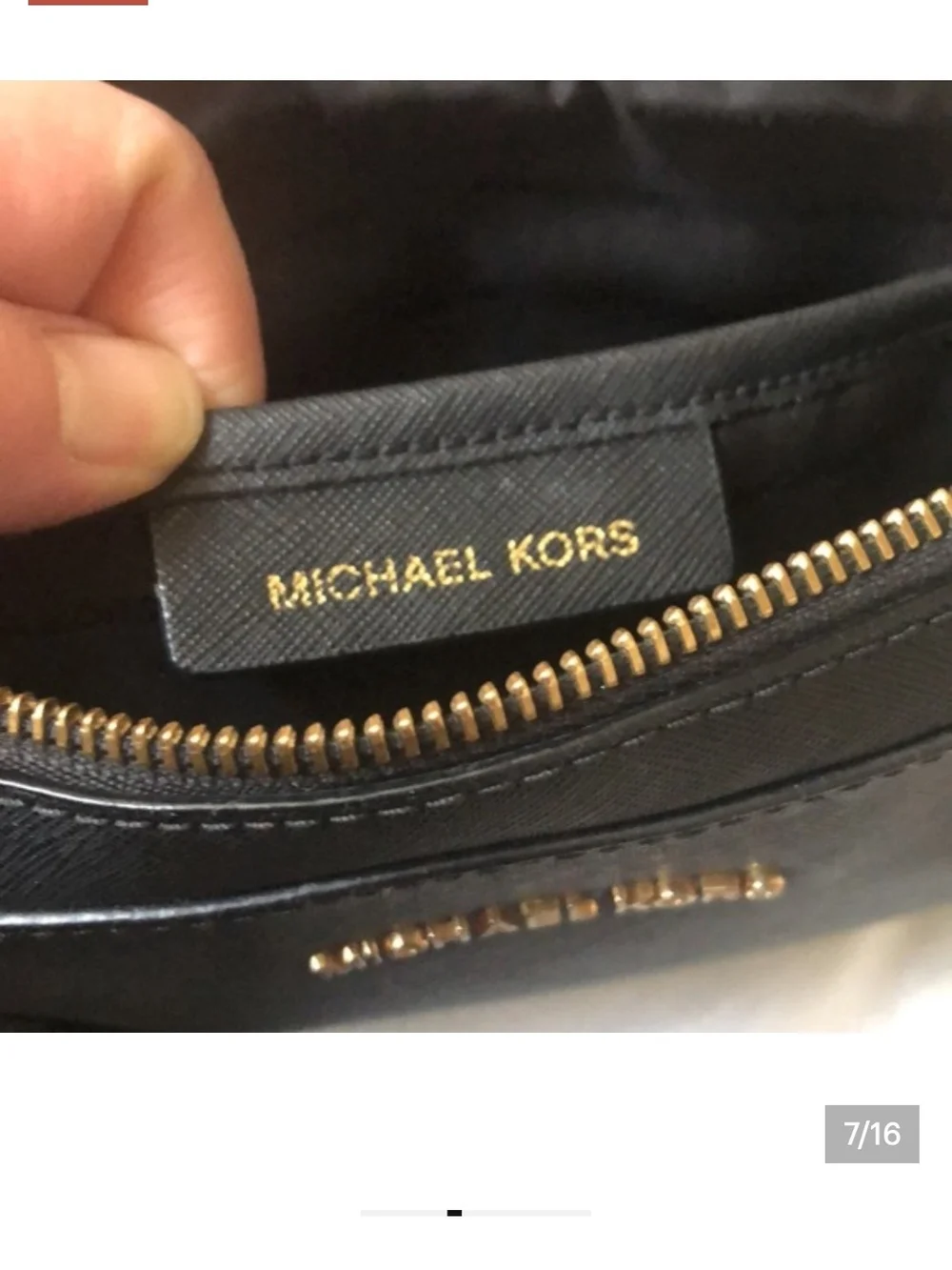MICHAEL KORS EUC Black Jet Set Saffiano Crossbody Bag - Picture 7 of 16